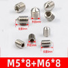 Meikejie stainless steel screws glass door handle screws indoor door lock handle hexagonal screws M5M6 M5*8+M6*8 5 each