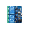 Throwing stones 4-way USB serial port control relay relay module USB to CH340 serial port control LCUS-4 type