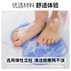 Chonglang (CHONGLANG) silicone bath mat, bathing, back rubbing and bathing artifact, the back does not ask for help, the lazy person rubs the back, washes the feet, suction cup anti-slip mat, blue 1 back rubbing pad (square)