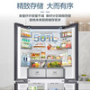 Samsung (SAMSUNG) official reissue AI Shen refrigerator 8 series exclusive model 501L cross four-door refrigerator ultra-thin zero-embedded frequency conversion three-cycle wet and dry storage automatic door free temperature change green brocade gray RF50DG55513GSC