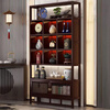 Reji Bogu rack Chinese tea set storage rack living room floor-standing Duobao Pavilion non-solid wood antique ornaments display rack bookshelf combination back clause 2 + zodiac grid style no specifications
