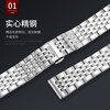 Suitable for Citizen watch strap original light kinetic energy steel strap stainless steel strap butterfly buckle Sky Eagle Orange stainless steel bracelet steel color 23mm