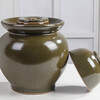 Gantu Gongfang Jingdezhen ceramic pickle jar double-cover jar pickled pickled vegetables submerged pickled egg jar household pickled pepper jar 10 pounds