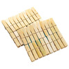Clothes clips, bamboo clips, clothes hangers, multifunctional wooden windproof household fixed clips, drying rack clothes clips, 20 pieces -