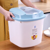 Liangbao rice bucket household 20 catties insect-proof and moisture-proof 10 catties multifunctional rice cylinder 50 catties rice storage bucket food grade storage box rice box sky blue 10 catties free measuring rice cup