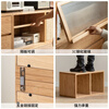 Genji Muyu solid wood TV cabinet free combination bookcase oak storage floor cabinet 0.7m drawer model * 1 Taohuawu same model