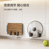Made in Tokyo, kitchen storage rack, hole-free wall-mounted pot lid and chopping board rack, multi-functional storage hook
