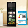 Haier Ice Bar Home Living Room Office Single Door Mini Refrigerator 136/167 Liter Transparent Glass Display Vertical Beverage Tea Refrigerator Fruit Fresh Cabinet First Class Energy Efficiency 136 Liter Luxurious Dual Temperature Zone | With Freezer for Ice Making | Height 1.3 Meters