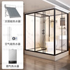 Wulang Machinery (can be installed on the door) shower room integrated shower room dry and wet separation partition integrated shower room for rural use 1.1M long * 1.4M wide without toilet, front door