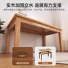 Xiule all solid wood desk home bedroom desktop computer table simple rental house desk rectangular office desk all pine + single table wood color 60*40CM
