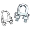 Tianzhuo Hardware national standard galvanized steel wire rope chuck buckle chuck U-shaped lock buckle U-shaped fixed joint M3/4/5/6/8/10mm cold-dip galvanized M8 (suitable for 8mm steel wire rope) 5 pieces