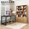 Yameile bookshelf bookcase floor-standing integrated wall-mounted office living room storage locker solid wood core bookcase bookshelf cabinet