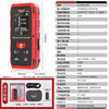 Delixi Electric two-way infrared laser distance meter high-precision household electronic ruler indoor and outdoor distance measuring instrument red light two-way measurement 120 meters lithium battery
