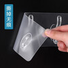Home multifunctional storage sticky hooks transparent coat hooks behind the door bathroom row hooks long no punching 6 hooks 6 hooks no punching sticky hooks strong and reliable