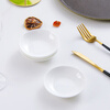 Pinjude 4 bone china pure white small dishes, sauce, vinegar, porcelain dishes, small plates, snack dishes, hotel household ceramic dishes, pure white bone china dipping dishes, 4 inches, 4 pieces