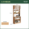 Genji Muyu slate thin sideboard dining table integrated multi-functional storage cabinet household small apartment oak storage cabinet solid wood color 0.89 slate side cabinet 890*240*1950