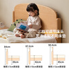 Genji Muyu Children's Furniture Children's Bed Simple Solid Wood Bed Boys and Girls Bedroom Single Bed 1.2 Meter Teenager Small Household Small Bed Children's Bed + Mattress (15cm thick J120) 1500mm*2000mm