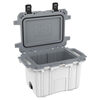 Pelican outdoor portable thermal insulation cold box 47L large capacity camping fishing camping refrigerator white gray