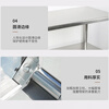 Haikedi stainless steel workbench, trolley-type double round mouth 1200*600*800mm, multi-functional thickened operating table, packing and loading, dining table, storage and swill table, can be customized