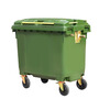 Kai Tak 660L outdoor large trash can commercial sanitation property large trash can hotel large municipal plastic bucket 660L sanitation thickened green without lid