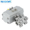 NANVA pneumatic stainless steel medium pressure internal thread ball valve 2000WOG PN63 Q611F-63P DN25-304