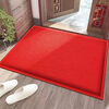 Jushiyi red silk circle non-slip floor mat thickened encrypted PVC no words 120*180cm non-slip waterproof wear-resistant red carpet 13mm