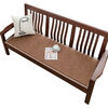 Lujie solid wood sofa cushion old-fashioned sofa cushion wooden sofa bench cushion bay window cushion wooden sofa cushion cotton and linen-coffee color 55cm*55cm single seat (thickness 2.5cm)