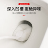 Home KATEI STORY Japanese Toilet Brush No Dead Angle Soft Bristles Toilet Cleaning Strong Decontamination Brush Household Washing Squat Toilet Brush Toilet Brush 2 Pack