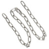 Hesdig 304 stainless steel chain iron chain lifting chain guardrail chain chandelier thick iron chain swing chain Jingcang flash delivery 4mm thick 2 meters long JG-1907