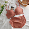 Maohuo Thin Year of the Horse Underwear Without Wires Push-Up Small Breasts Wedding Year of the Year Red Bra Set Valentine's Day Gift for Women Red Gift Box 75B =34B