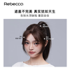Rebecca (Rebecca) wig female bangs wig piece human hair imported Swiss mesh top hair extension cover white hair high skull wig piece eight-character bangs dark brown 25cm hand-woven hair seam