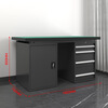 Haikedi heavy-duty anti-static workbench, multi-functional fitter bench, workshop assembly line tool table, laboratory maintenance operation bench, customizable single table, one door and four drawers 1800*750*800mm