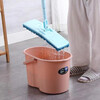 Shantou Lincun *****Manual squeezing bucket Hand-pressed floor mopping bucket Plastic rotating wringing water single bucket old-fashioned mop bucket orange pink