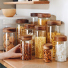 Genasi sealed jar glass bottle coffee jar tea jar honey jar candy snack kitchen dry goods storage jar grain storage storage jar 500ml
