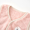 Tongtai (TONGTAI) baby vest spring and autumn children's clothes boys going out double-sided Antarctic velvet top girls casual waistcoat pink 100 cm