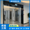 Anshun office building sensor glass door Guiyang automatic sensor door Gui'an New District double automatic sensor door black