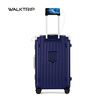 Travel new aluminum frame suitcase 20 inches portable boarding case for women short-distance travel box business password box trolley case for men white with blue 20 inches (boarding box + 50-50 open + multi-function)