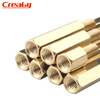 Creaby hexagonal copper column single-head spacer column support column copper screw column copper nut column chassis isolation column M4*22+6 5 pieces