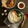 Pinyu Japanese instant noodle bowl tableware noodle bowl household large bowl ramen bowl soup bowl anti-scalding ceramic noodle soup bowl black