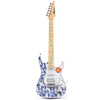 Minsine Magic Sound/National Quintessence Blue and White Advanced Single Shake Electric Guitar Set Comes with entry-level learning materials