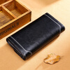 Viney cowhide wallet women's long large capacity multi-card slot multi-functional clutch bag simple light luxury student coin purse women black retro leather wallet wallet card holder