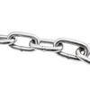 Hesdig 304 stainless steel chain iron chain lifting chain guardrail chain chandelier thick iron chain swing chain Jingcang flash delivery 4mm thick 2 meters long JG-1907