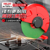 Delixi electric cutting machine large cutting blade 355 grinding wheel stainless steel cutting iron special double mesh resin saw blade 400mm sharp and durable durable black 350mm 2 pieces