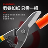 Dedong iron scissors stainless steel light steel keel iron wire color steel tile multifunctional wire stripping and crimping pliers aviation wire cutting trough scissors German style iron scissors 8 inches