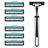 Value-for-money set of 20 pieces, double-layer head razor, manual razor, beard blade, razor blade, 3 blades