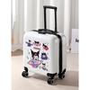 Juntong children's suitcase can sit and ride children's suitcase boys and girls small suitcase cartoon trolley suitcase can be customized bright white 20 inches world travel zipper 20 inches