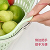 WELLMEET sink drain basket food-grade kitchen water filter artifact new household plastic vegetable basket double-layer fruit plate mint green large, medium and small 3-piece set recommended by the store manager food-grade PET/drain and mildew-proof