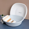 Thickened washbasin large, medium and small household laundry basin student dormitory footbath baby other storage box white thickened small 1