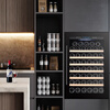 Bacchus wine cabinet built-in 48 pieces thermostatic cabinet wine cabinet multi-functional household wine champagne freezer tea cabinet foreign wine home kitchen living room villa wall cabinet YC-110 black single temperature air-cooled compressor fully built-in 48 bottles