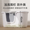 CURLY TAIL cat litter box fully enclosed extra-large cat toilet deodorant anti-splash top-entry extra-large cat litter box cat supplies PMAX temperament gray Big Mac 65cm large version